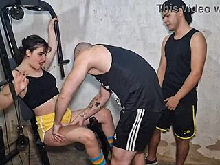 Intense Gym Workout Turns Into Hot Bisexual Sex!