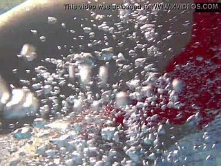 mia ferrari, this super hot teen in red lingerie by the pool drives me wild!