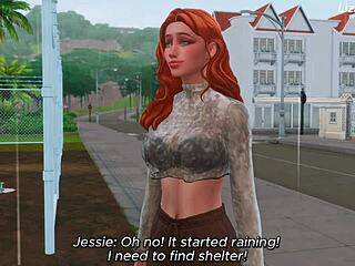 Wow, Innocent Redhead's Street BBC Fuck!