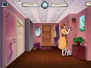 Stepmom is a MILF in this hentai game called Plaza