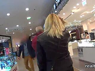 Can this charming czech girl resist seduction in the shop?