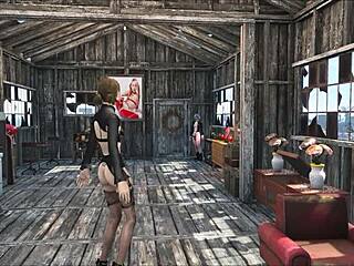 Beautiful anime-style video of Fallout 4 gameplay at home