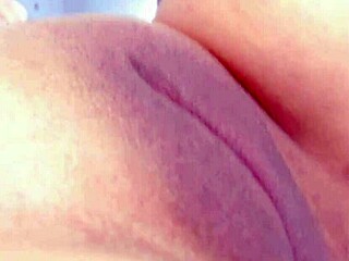 Teen Feels Puffy Shaved Pussy's Beauty