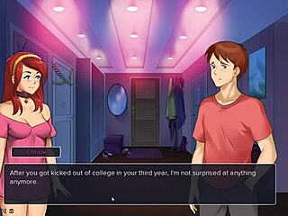 Stepmom is a MILF in this hentai game called Plaza