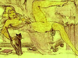 Hey, check out these vintage erotic illustrations from way back!