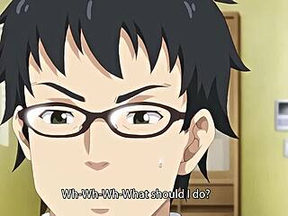 Anime milf enjo-kouhai enjoys shaved deepthroat