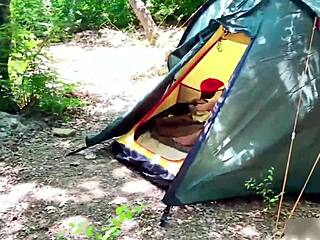 Solo Masturbation Girl Spotted at Camping Site