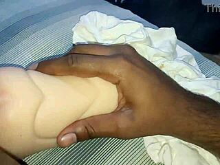 Putting Cock In Doll In Gay Sex Scene