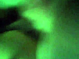 Rides cock while dildo fucks her ass?