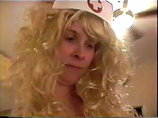 Busty Brunette Nurse Sucks Patient's Cock!