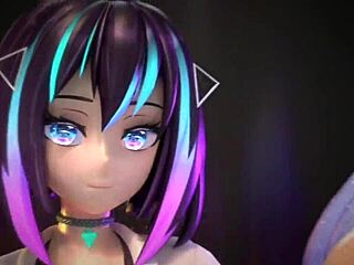 Elfie Love gives me a blowjob and cumshot on her tits