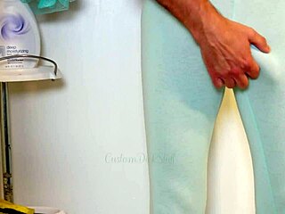 Dude Flashes Hard Cock in Leggings!