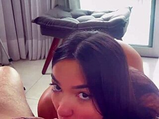 teen dances for guy and takes his cock!