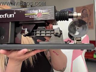 Unboxing My Fuck Machine with Dildo and Toys for Intense Fucking