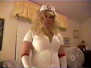 Busty Brunette Nurse Sucks Patient's Cock!