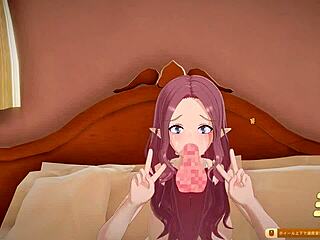 why is the cute girl being played with by the pervert?