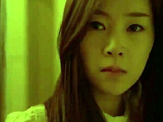 Korean babe's friend joins for a steamy POV session