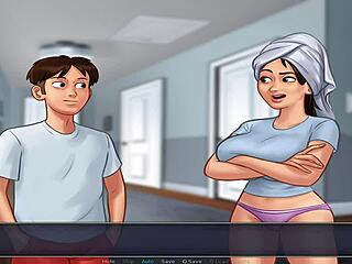 Big dick action in animated teen porn video