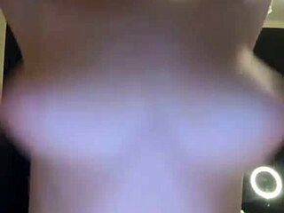 Teen Alessandra in glasses learns to bounce her boobs