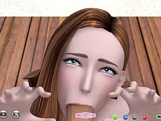 beauty with colossal tits sucks huge cock in game creampie nukinuki part 1