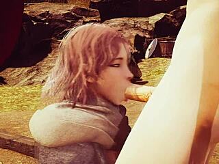 3D animated Melina from Elden Ring gets deepthroat in this uncensored scene