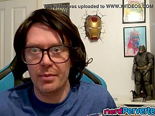 Beautiful British angel takes cock deep in mouth during nerdy casting