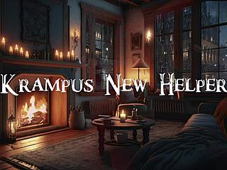 Krampus, meet your new naughty helper with big black cock.