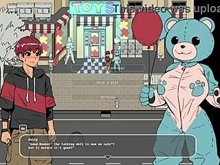 3D animated game with a beautiful woman with large breasts and a steamy scene