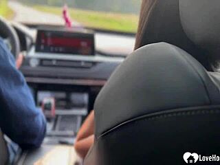 My boyfriend and Uber driver both fucked me hard and covered my face with cum