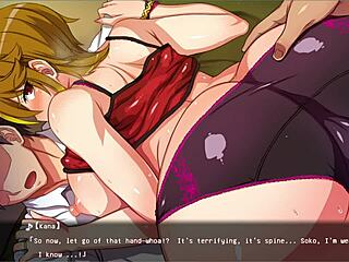 Cheating hentai ends with creampie in netorare story.