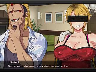 Cheating hentai ends with creampie in netorare story.