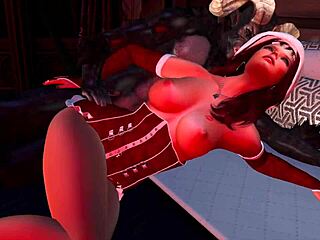 Krampus, meet your new naughty helper with big black cock.