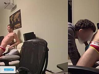 Real college couple having raw sex at home