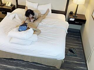 The tattooed beauty passionately gives a blowjob, feeling every emotion