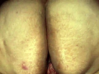 Beautiful black woman gets creampie while riding POV
