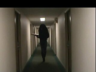 The shemale is crazy, showing wild behavior in the scene with various actions.