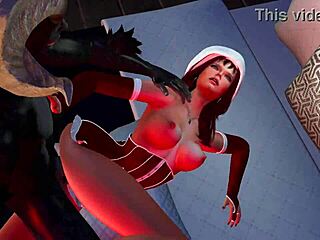 Krampus, meet your new naughty helper with big black cock.