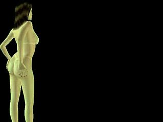 seductive 3d cartoon girl poses in steamy animated scenes