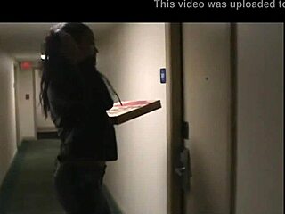 The shemale is crazy, showing wild behavior in the scene with various actions.