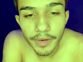 Gay Guy Jerks Off to Hand Cum Explosion