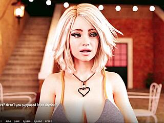 Roleplaying a date with blonde babe Jenny