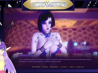 Blonde Milf in Subverse Game