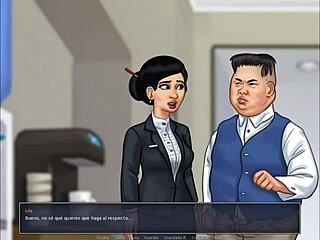 Summertime Saga Cap 81 - Banging a cheating Asian with curvy body in wild scene