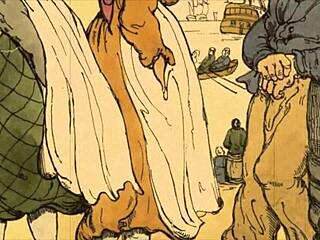 vintage erotic sketches in classic cartoon style