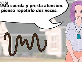 CBT humiliation at a party with a femdom friend in Spanish
