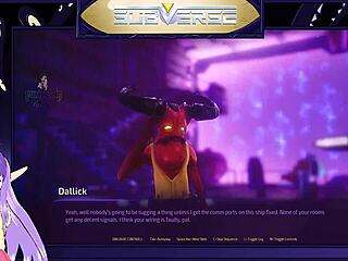 Blonde Milf in Subverse Game