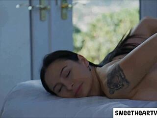 lesbian massage turns seductive and erotic