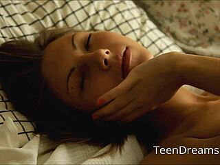 Anjelica plays pussy with vibrator.