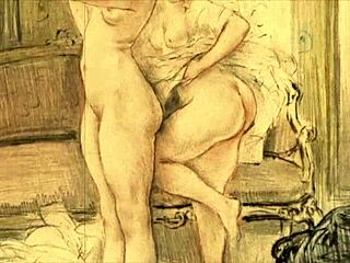 Эй, эти старые эротические рисунки из винтажных времен, типа ретро-комиксов и аниме