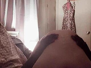 Fake tits bouncing while riding big cock in missionary